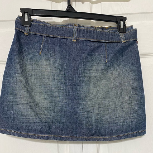 Vintage RL Denim Button-Up mini Skirt size 6 - Picture 2 of 8